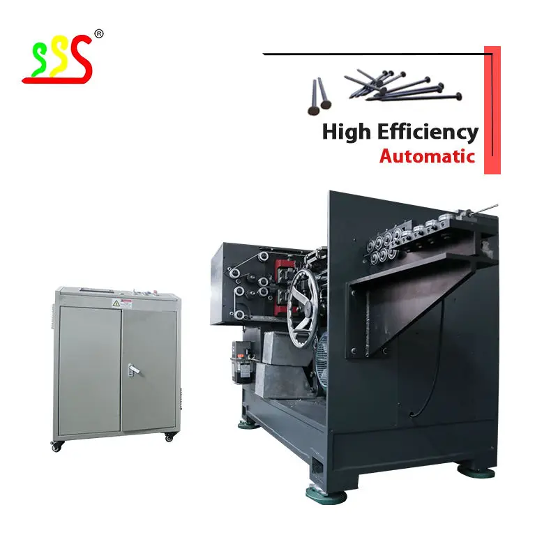 SSS New Type High Intelligence Low Noise High Output Easy Operation and Simply Maintenance High Speed Nail Making Machine — image 5
