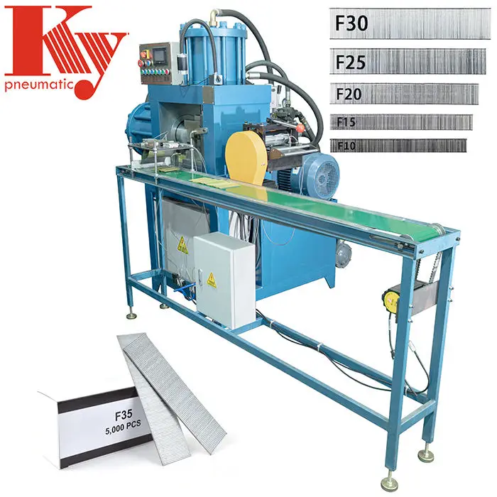 KY Automatic T/F Series Brad Nail Forming Machine 8-64 mm Length Upholstery Decorative Stapler for Nail Making — view 1