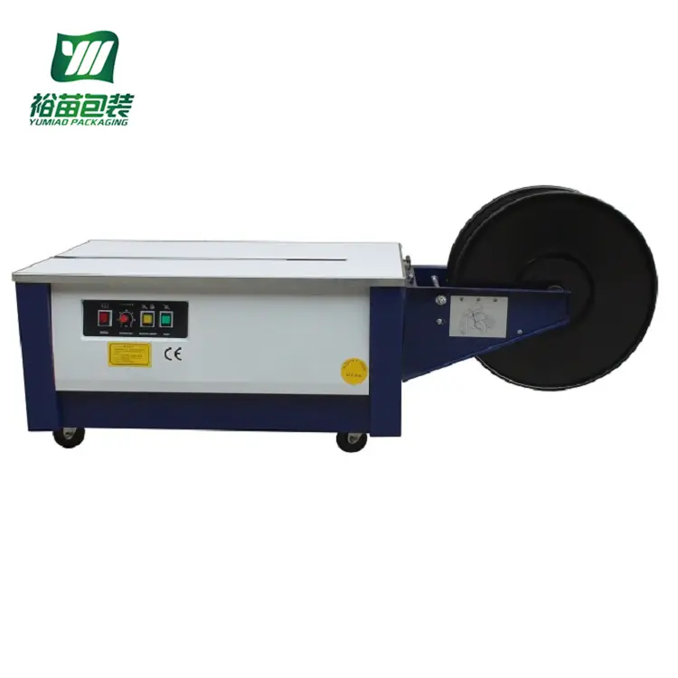Low Table Mini Semi Automatic Strapping Machine pp Belt Carton Box Strapping Machine &hand Strapping Machine — view 1