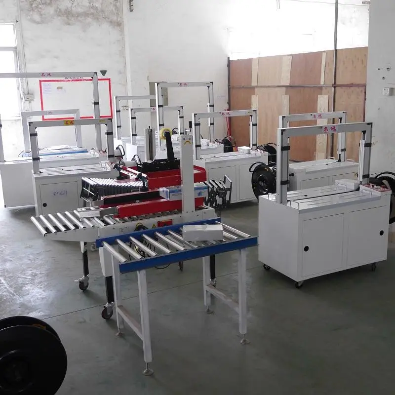 Fully Autom Plastic Pp/PET Side Seal Strap Band Belt Banding Carton Box Automatic Strapping Machines — view 6