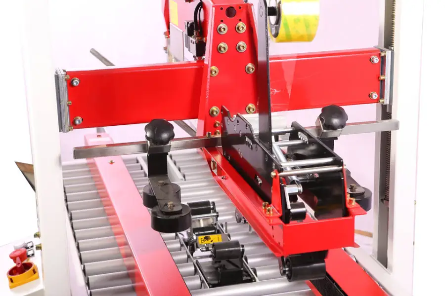 Automatic Sides Belt Driven Carton Sealing Machine case Box Tape Sealer Match With Produce Line — image 4