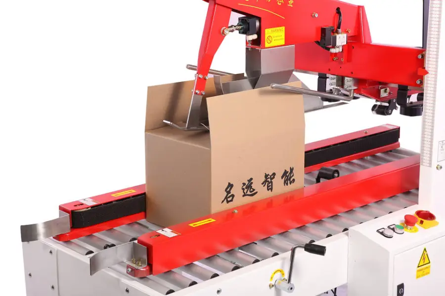 Automatic Sides Belt Driven Carton Sealing Machine case Box Tape Sealer Match With Produce Line — image 7