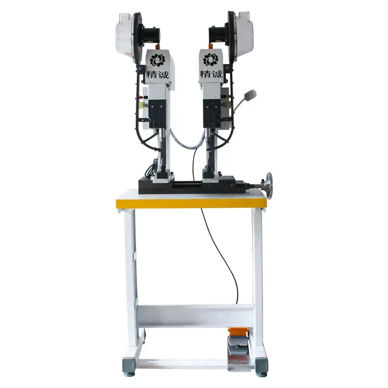 Automatic Eyelet Riveting Machine Double Head Eyelet Machine Supplier — view 1