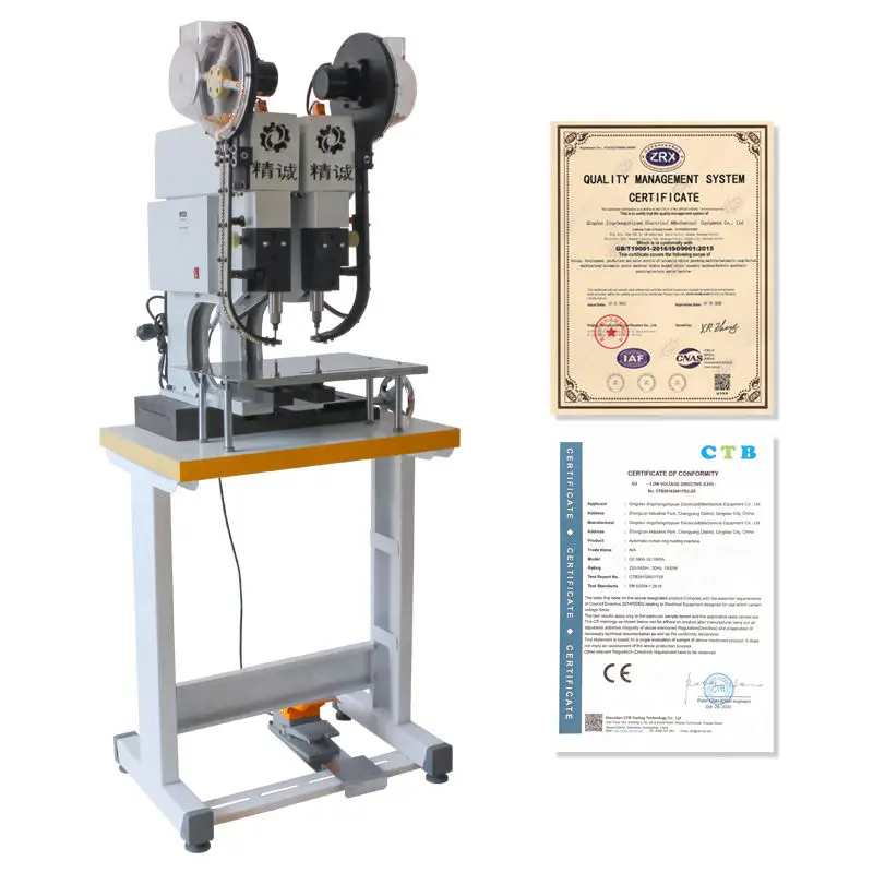 Automatic Eyelet Riveting Machine Double Head Eyelet Machine Supplier — image 7