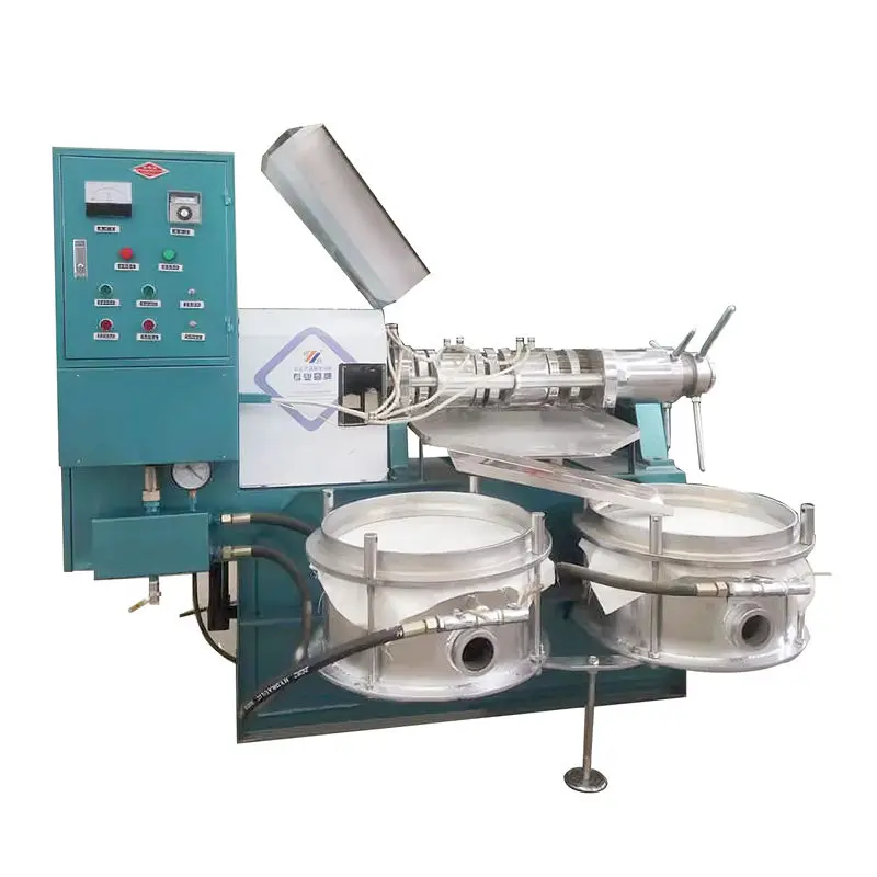Automatic Cotton Sunflower Seeds Peanut Coconut Avocado Sesame Peanut Soybean Spiral Oil Expeller Screw Oil Press With Filter — image 3