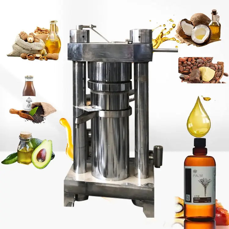 High Quality Industrial Palm Fruit Oil Press Machine Automatic Groundnut Sesame Hydraulic Cold Press Oil Extractor Machi — view 1