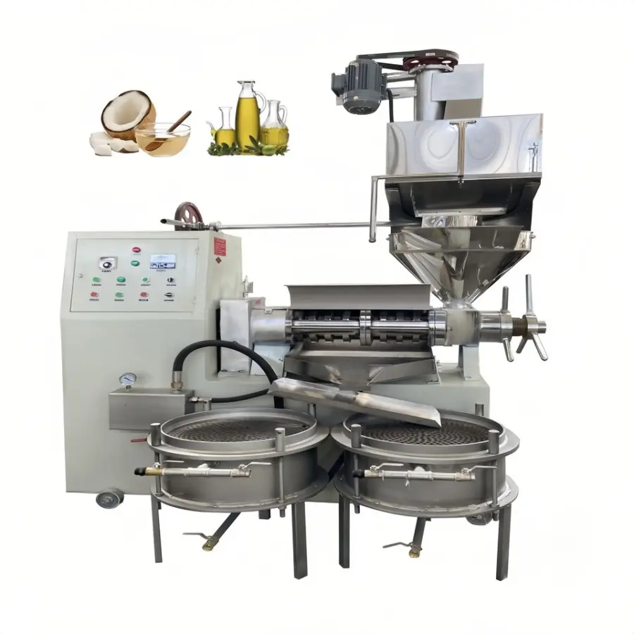 High Quality 100-150KG/H Coconut Oil Making Machine Coconut Oil Press Machine Copra Oil Pressing Machinery — view 1