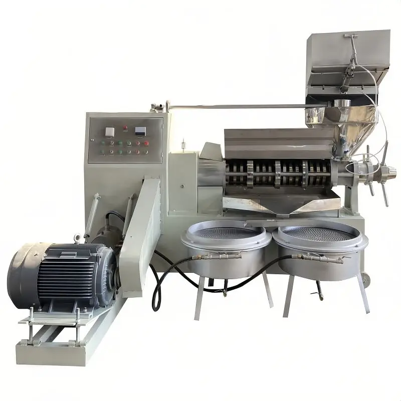 Cooking Oil Pressing Machine Cold Press Oil Extraction Machine Diesel Screw Oil Press Machine — view 1
