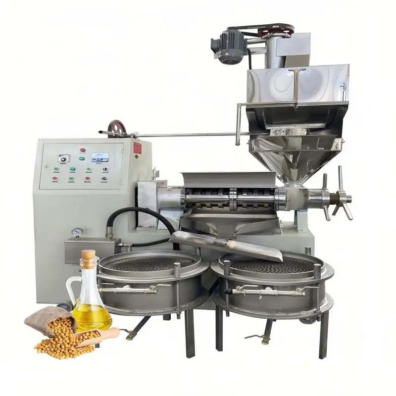 Cooking Oil Pressing Machine Cold Press Oil Extraction Machine Diesel Screw Oil Press Machine — image 4