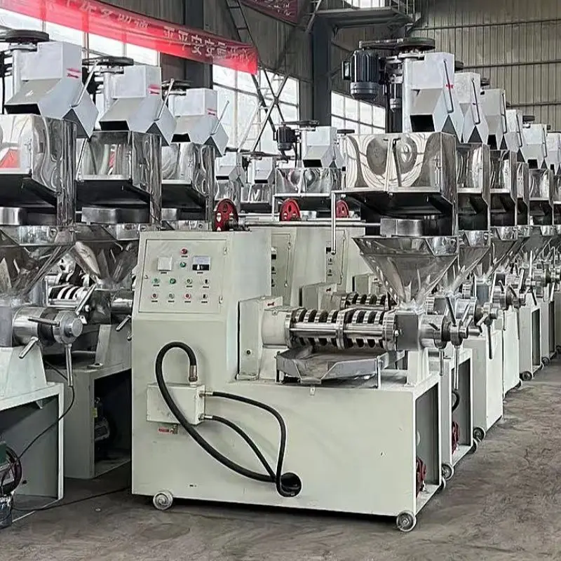 Cooking Oil Pressing Machine Cold Press Oil Extraction Machine Diesel Screw Oil Press Machine — image 7