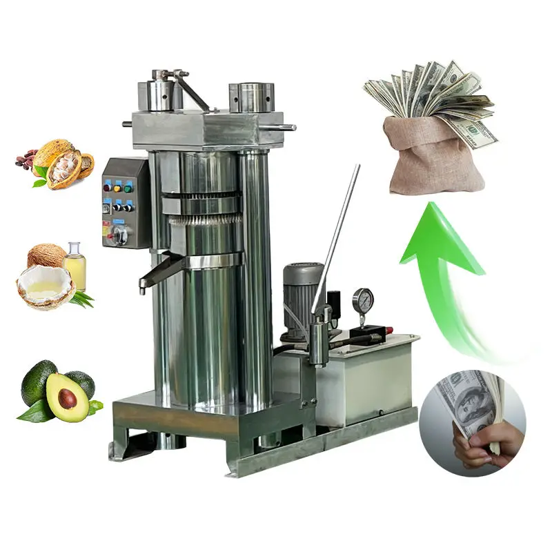 Automatic Hydraulic Sesame Oil Press Machine Virgin Coconut Oil Machine Turkey Sunflower Oil Pressing Machine — image 3