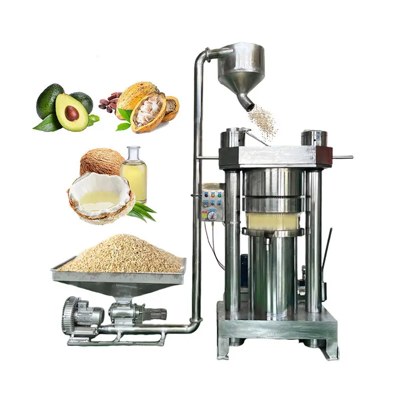 Automatic Cocoa Butter & Coconut Oil Press Machine Hydraulic Avocado Oil Making Equipment for Soybean & Olive Oils — view 1