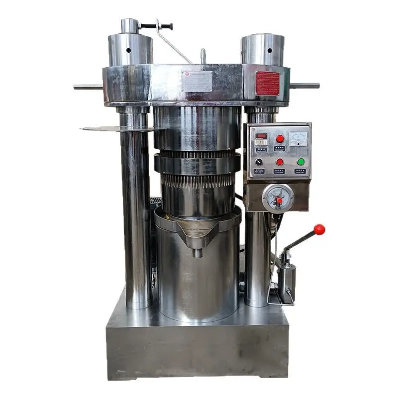 Factory Direct Sales Hydraulic Press Cold Pressing Oil Extraction Machine Sunflower Oil Pressing Machine for Small Busin — view 1
