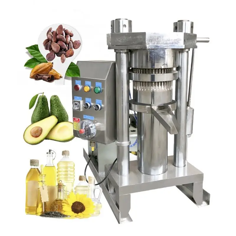Factory Direct Sales Hydraulic Press Cold Pressing Oil Extraction Machine Sunflower Oil Pressing Machine for Small Business — image 3