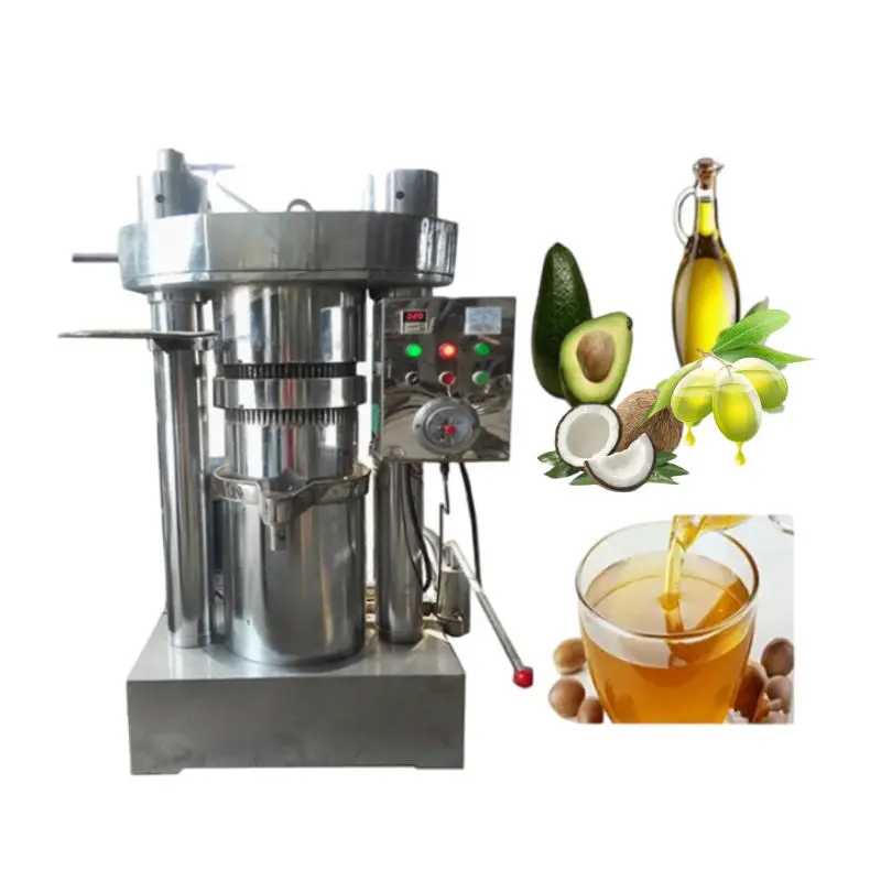 2024 New Hydraulic Olive Oil Pear Seed Coconut Oil Cocoa Butter Hydraulic Press — view 1