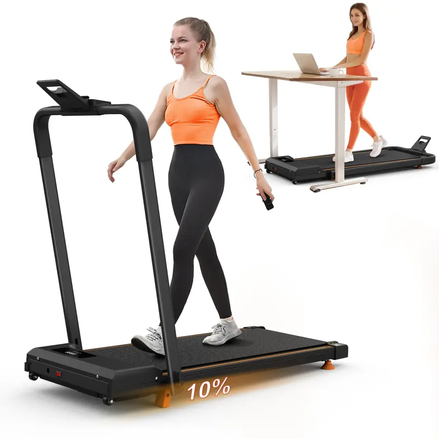 2026 2.5HP Motor Foldable Under Desk Walking Pad Quiet Smart Treadmill LED Display — image 3