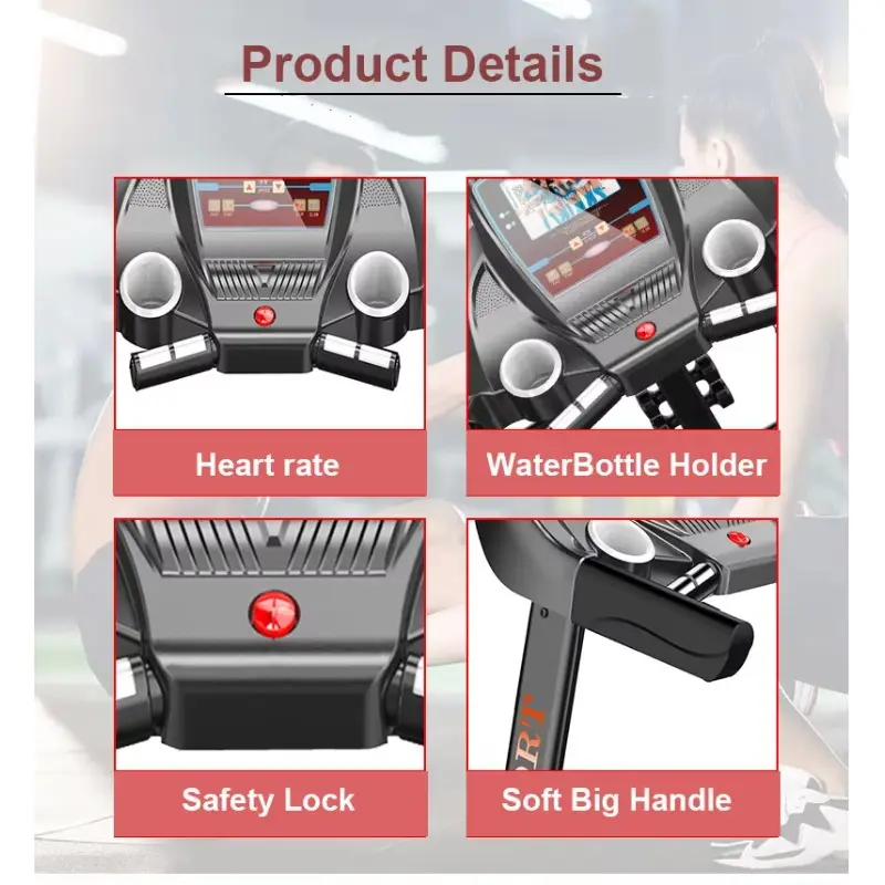 2026 Commercial Foldable Electric Treadmill Multifunctional Gym Fitness Machine — image 6