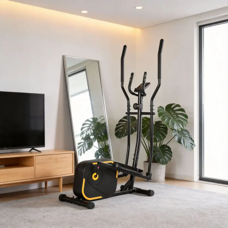 Household Indoor Fitness Combined Exercise Bike and Elliptical Training Machine — image 4