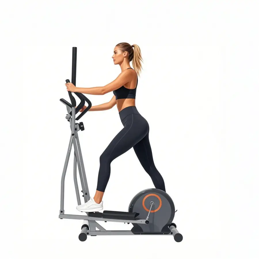 Mini Compact Elliptical Cross Trainer Indoor Muscle Strength Training Fitness Machine — image 4