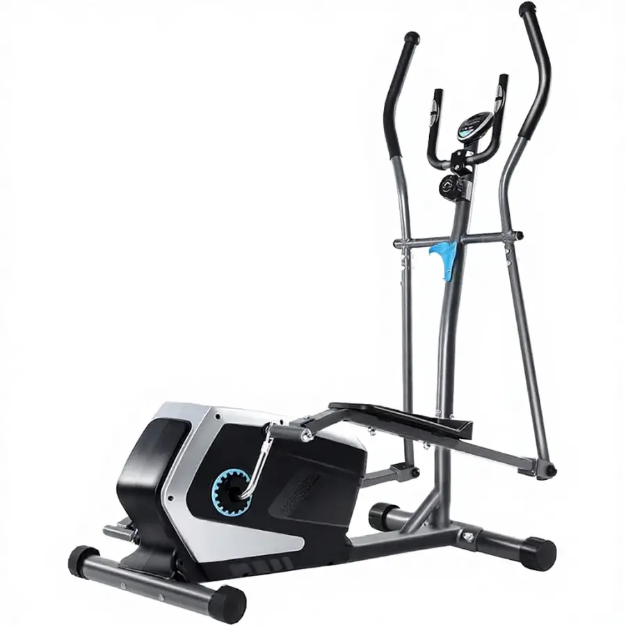 8 Level Magnetic Resistance Elliptical Bike Household Manual Trainer with LCD Display — view 1
