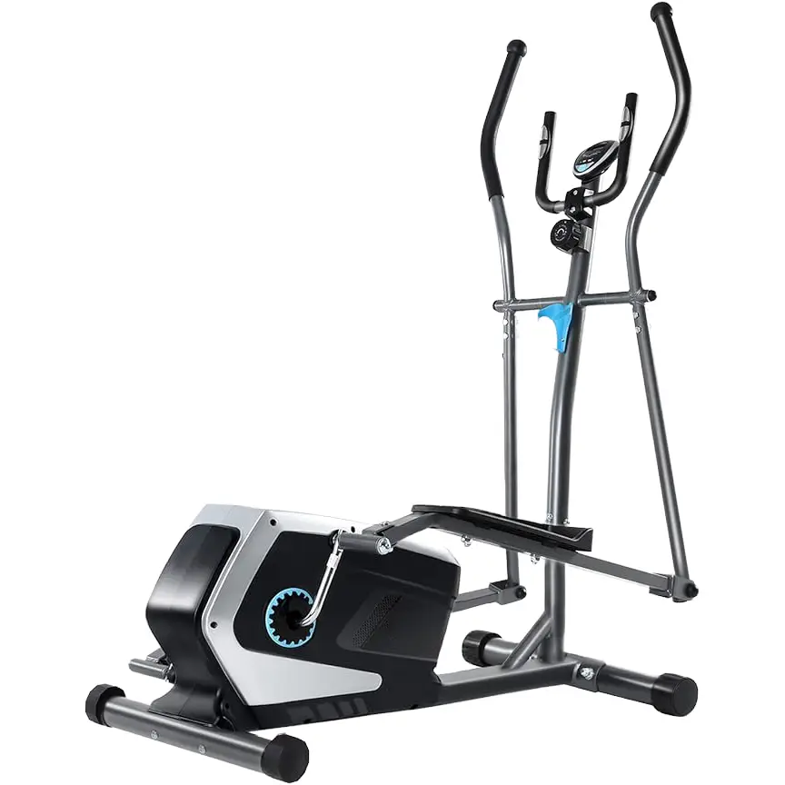 8 Level Magnetic Resistance Elliptical Bike Household Manual Trainer with LCD Display — image 2