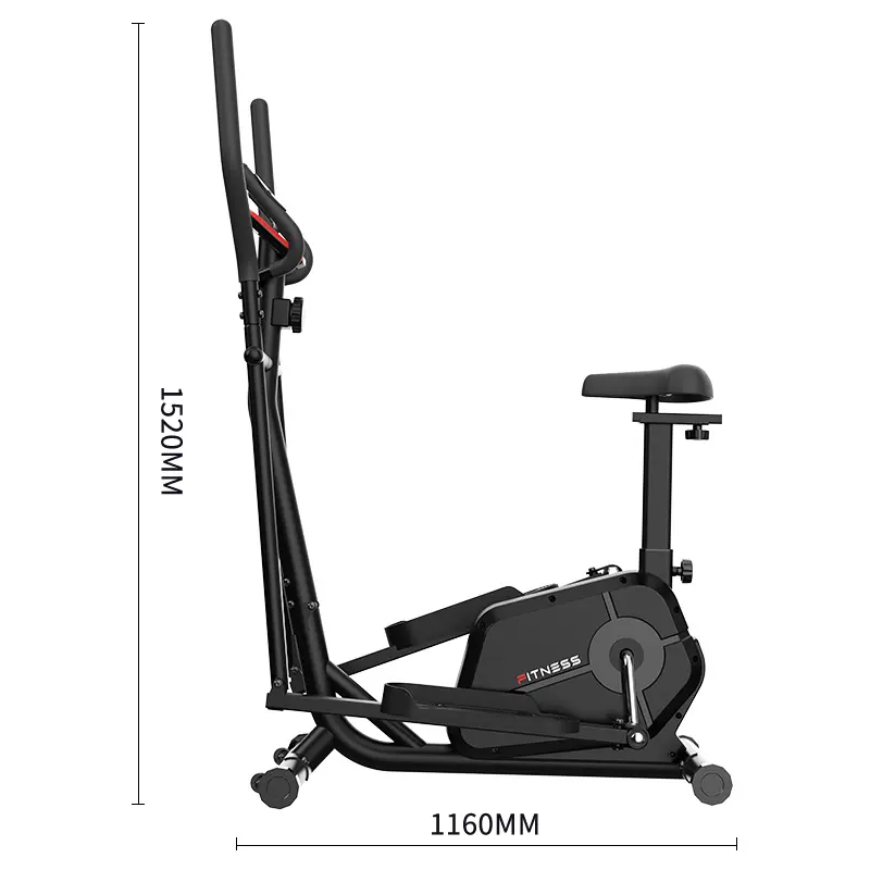 4KG Flywheel Smart Elliptical Trainer Magnetic Control Seat LCD Display Home Cardio Bike — image 3