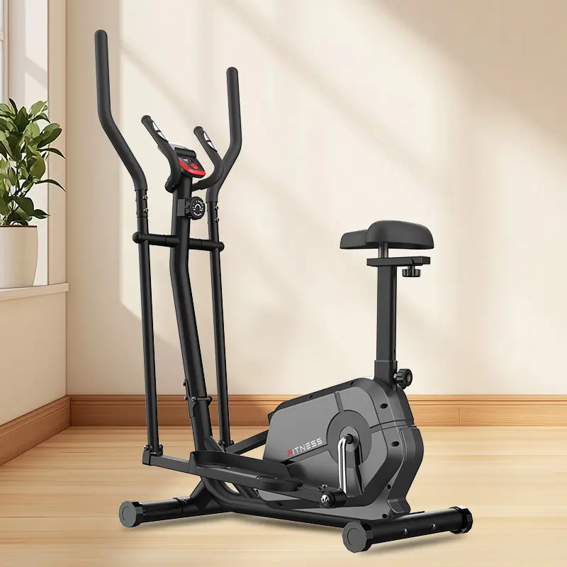 4KG Flywheel Smart Elliptical Trainer Magnetic Control Seat LCD Display Home Cardio Bike — image 4