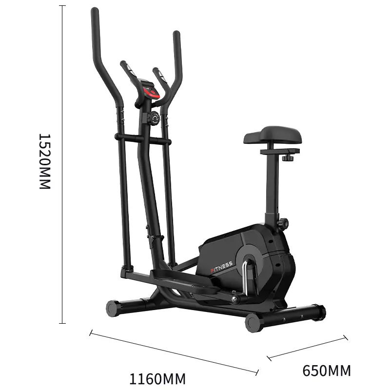 4KG Flywheel Smart Elliptical Trainer Magnetic Control Seat LCD Display Home Cardio Bike — image 6