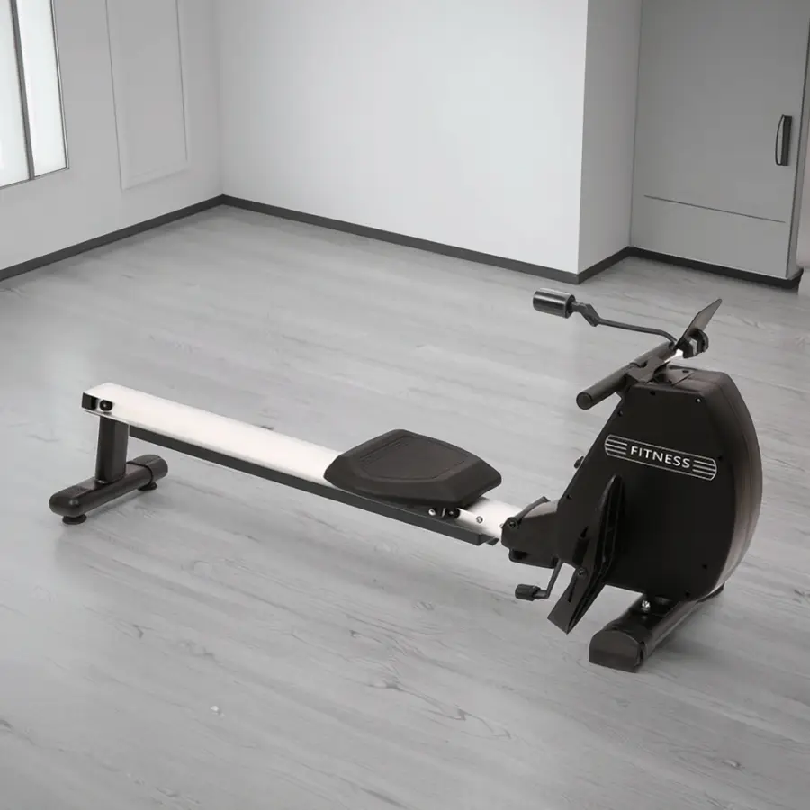 Indoor Adjustable Magnetic Resistance Foldable Rower with Comfortable Seat Cushion Home Use Rowing Machine — view 1