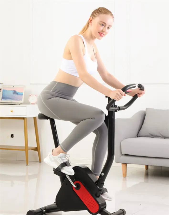 Workout Fitness Office Desk Cyclette Orizzontale Upright Compact Folding Magnetic Desk Mini Exercise Bike for Arms and Legs — image 2