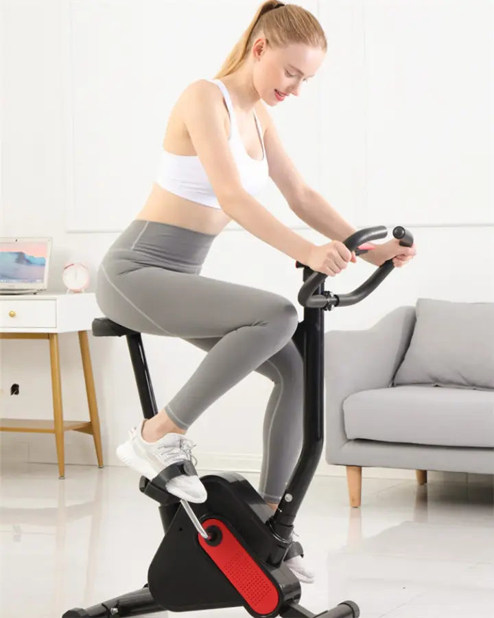 Workout Fitness Office Desk Cyclette Orizzontale Upright Compact Folding Magnetic Desk Mini Exercise Bike for Arms and Legs — image 3