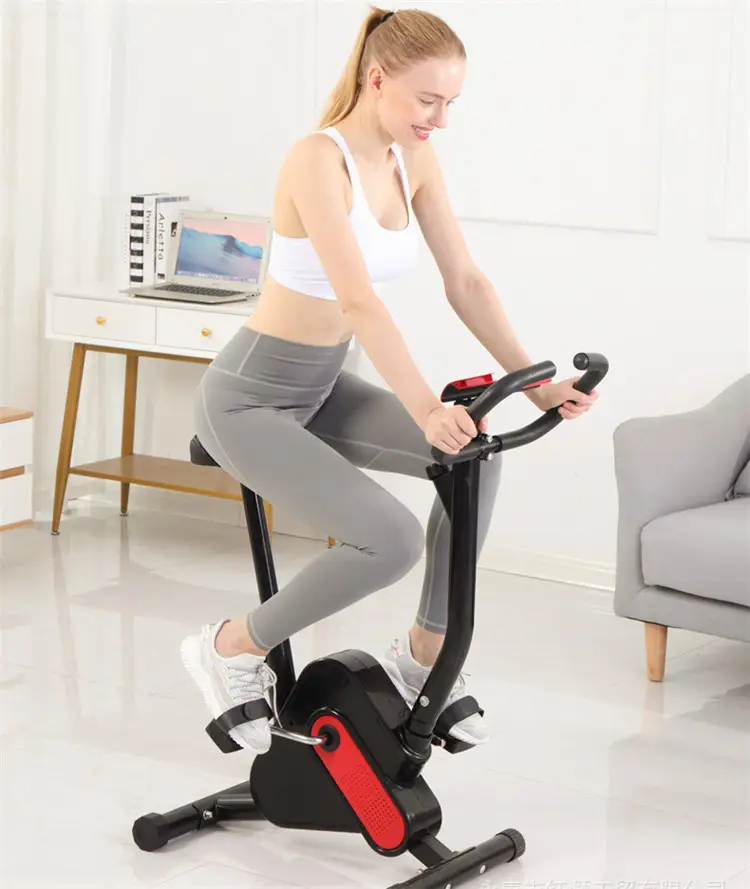 Workout Fitness Office Desk Cyclette Orizzontale Upright Compact Folding Magnetic Desk Mini Exercise Bike for Arms and Legs — image 4