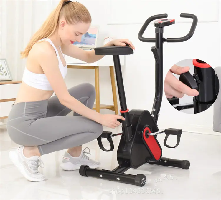Workout Fitness Office Desk Cyclette Orizzontale Upright Compact Folding Magnetic Desk Mini Exercise Bike for Arms and Legs — image 6