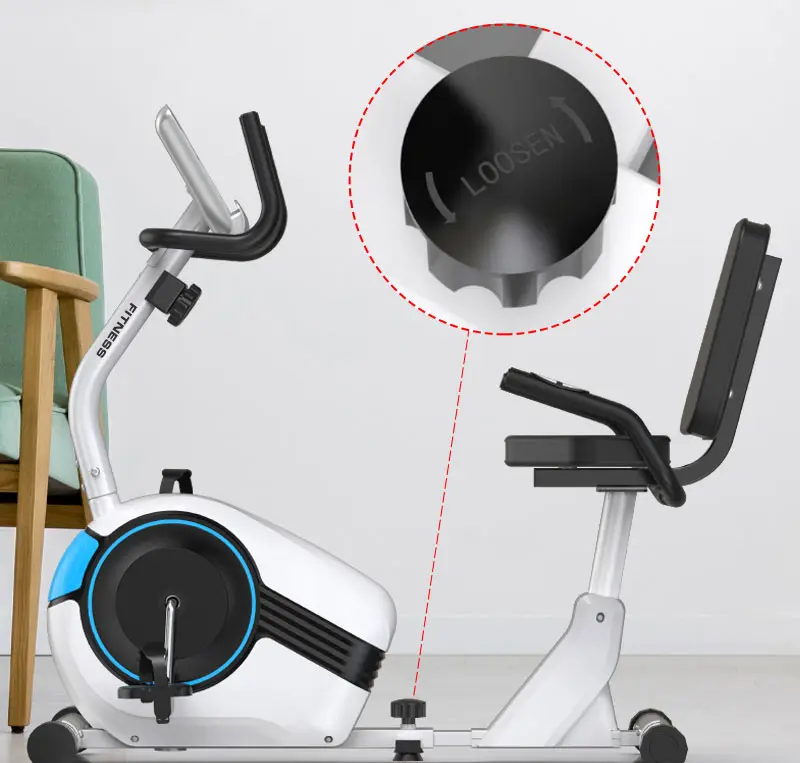 Workout Exercise Bike Health Recumbent Bike for Adults Seniors Fitness Equipment Folding Recumbent Exercise Bike — image 2