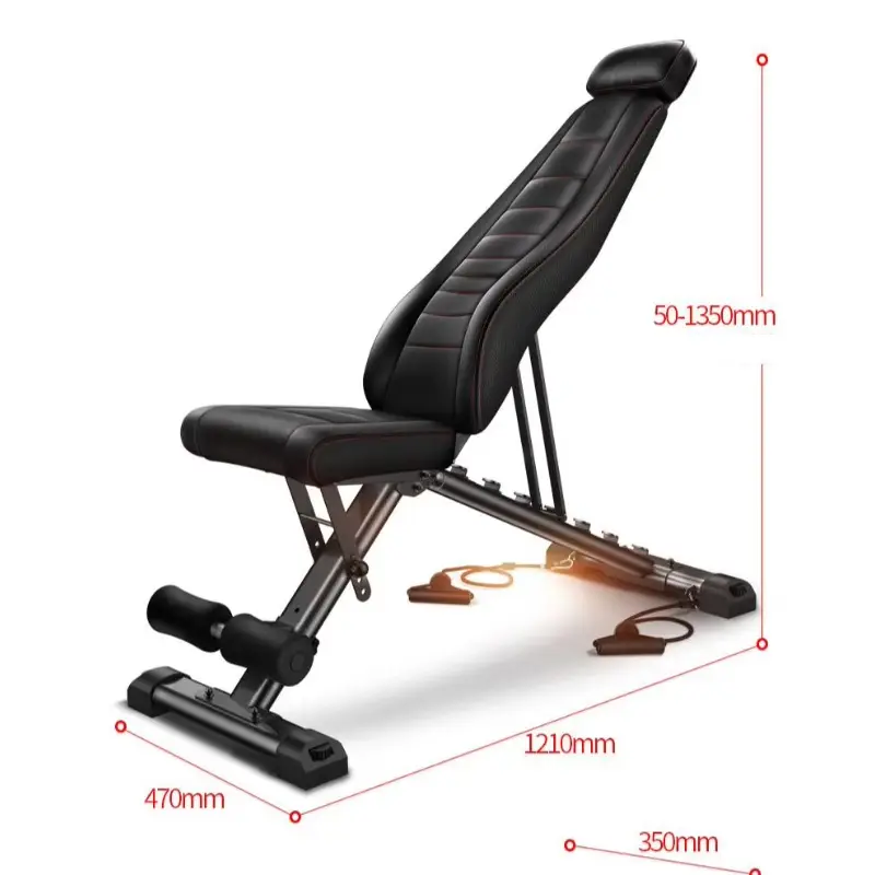 Training Gym Foldable Press Barbell Bed Adjustable Fitness Bench Fitness Equipment Weight Lifting Bench1 — image 4