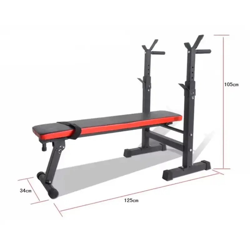 Adjustable Weight Bench with Barbell Rack Gym Bench Press Workout Weight Bench1 — image 5