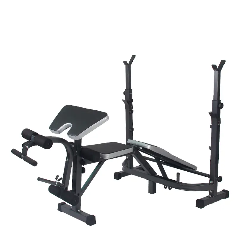 Fitness Equipment Multi-function Home Portable Adjustable Plate Folding Gym Weight bar Bench Press1 — view 1
