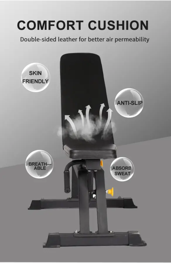 Foldable Metal Decline Adjustable Weight Bench Home Dumbbell Workout Equipment — image 6
