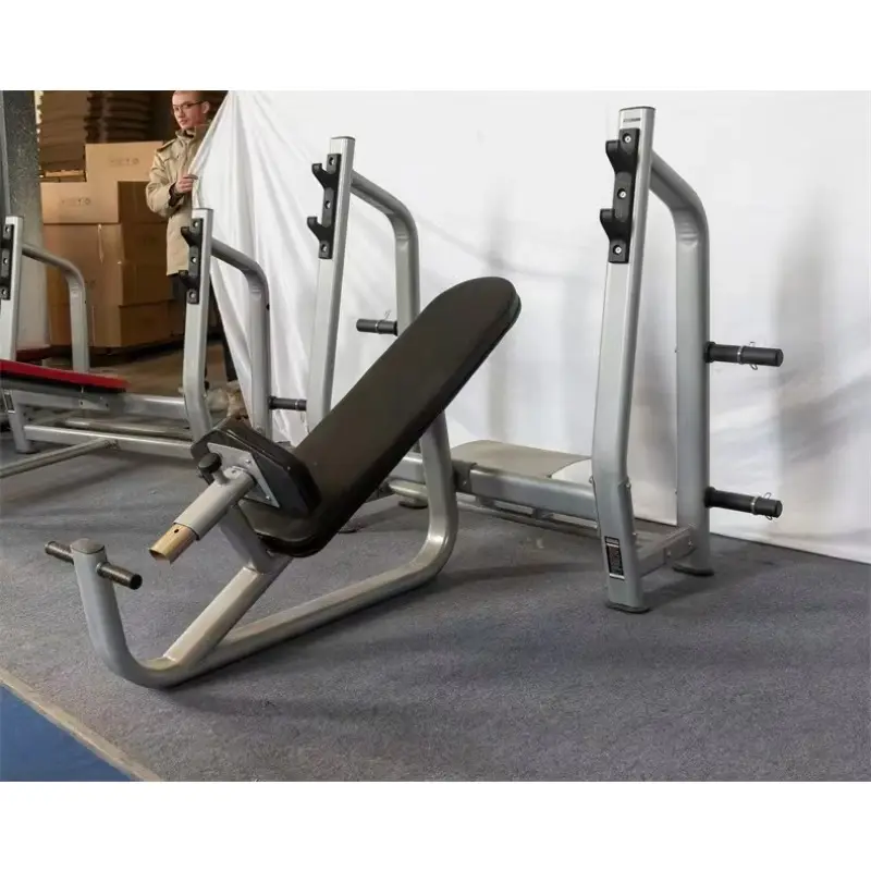 Incline Weight Bench With Storage Rack Indoor Strength Training Equipment — image 2