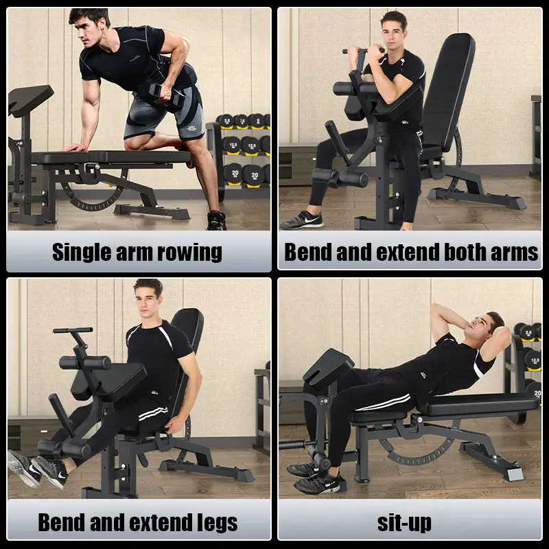 Squat Power Rack Matching Foldable Adjustable Bench Press Strength Trainer — image 4