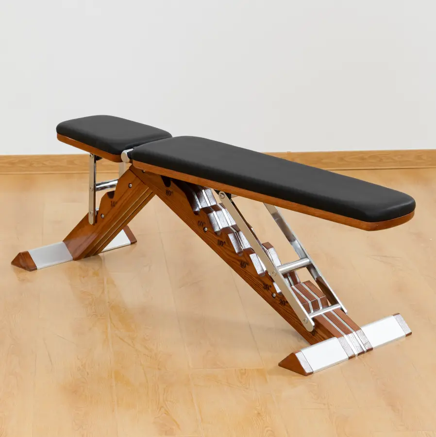 Adjustable Gym Bench for Home Fitness Foldable Dumbbell Training Bench with Dumbbell Rack for Weight Training1 — view 1