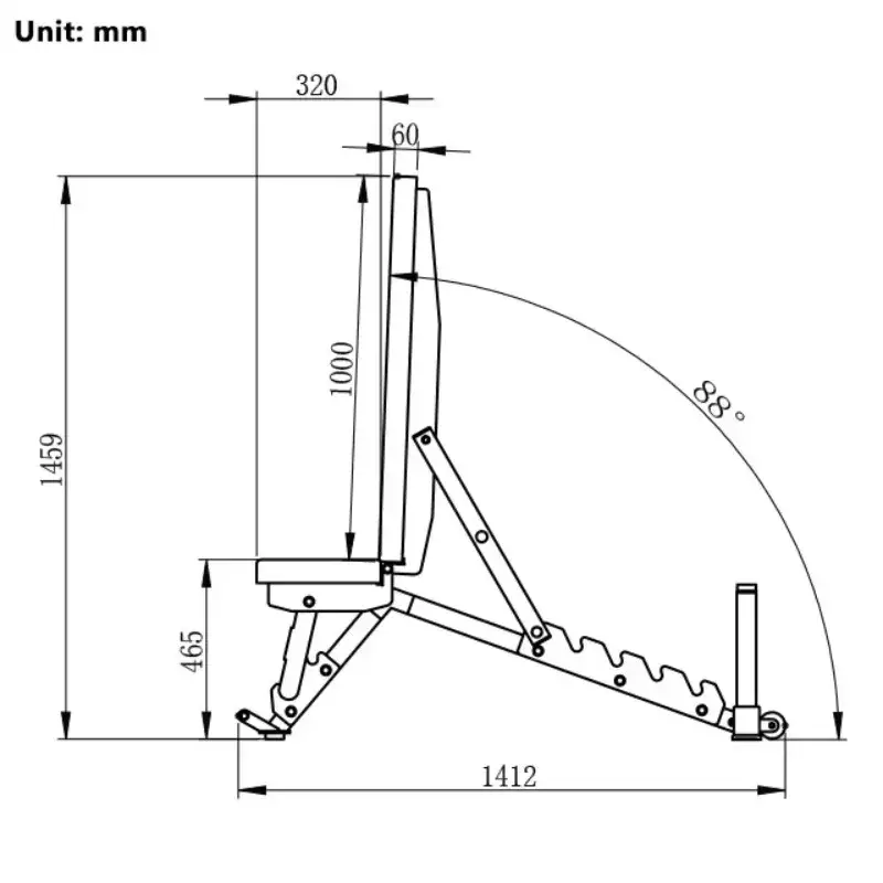 Foldable Adjustable Sit Up Weight Bench Commercial Home Lifting Equipment 2026 — image 6