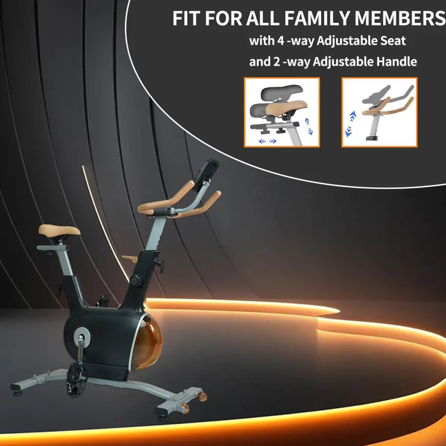 7kg Spinning Exercise Equipment Home Office Fitness Training Indoor Cycle Desk Spinning Bike1 — image 2