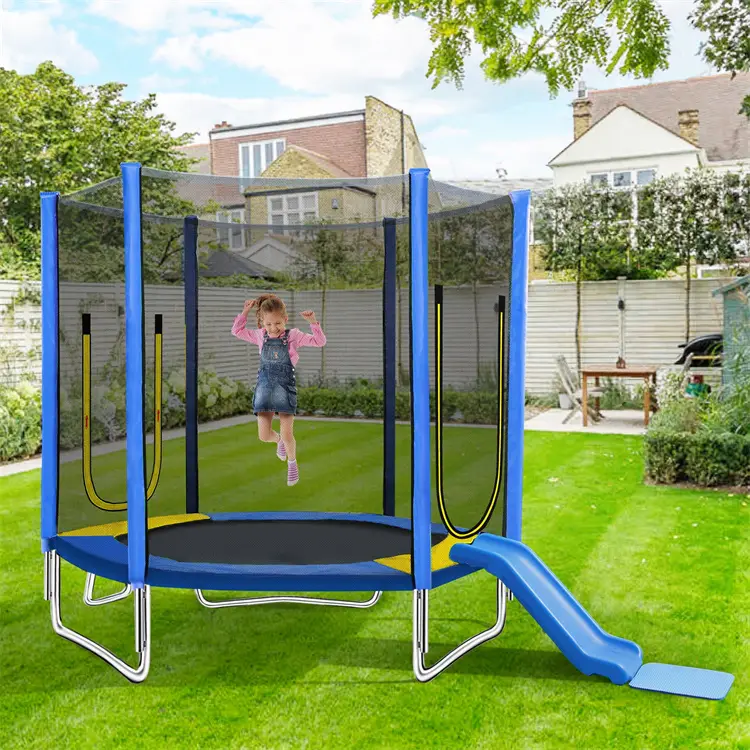 Outdoor Foldable Safety Enclosure Net Fitness Exercise Backyard Jumping Fun Kids Trampoline1 — image 2