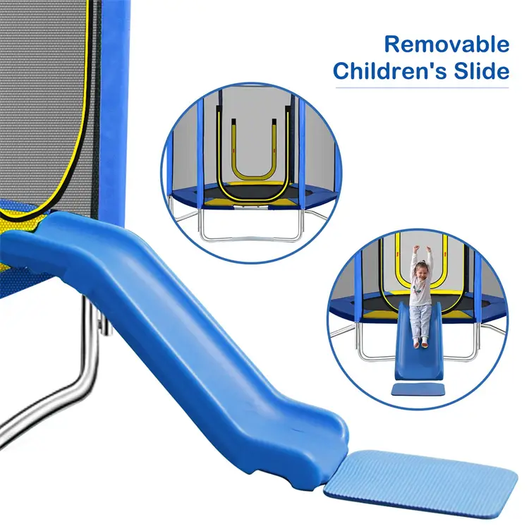 Outdoor Foldable Safety Enclosure Net Fitness Exercise Backyard Jumping Fun Kids Trampoline1 — image 3