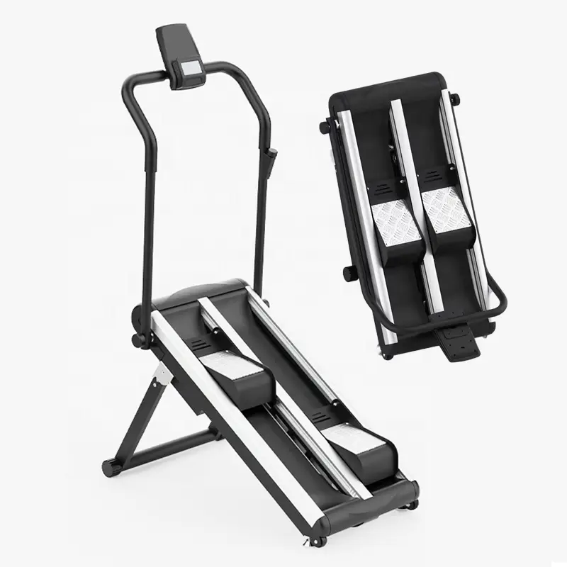 Foldable Home Use Climbing Machine 2-Level Incline Magnetic Resistance Aerobic Fitness Stair Climbing Belly Training — image 2