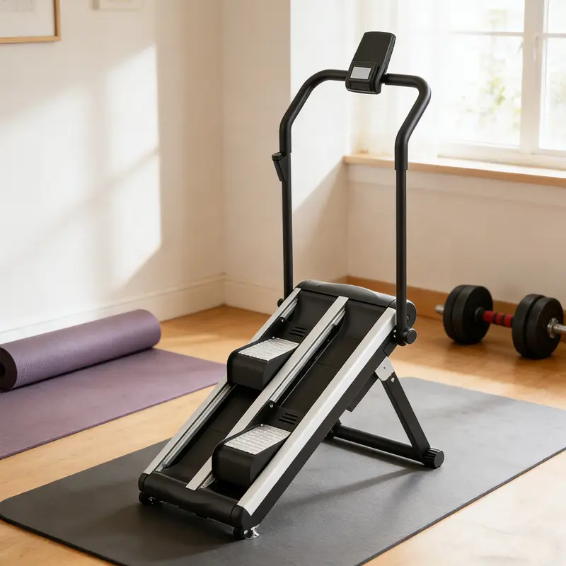 Foldable Home Use Climbing Machine 2-Level Incline Magnetic Resistance Aerobic Fitness Stair Climbing Belly Training — image 3