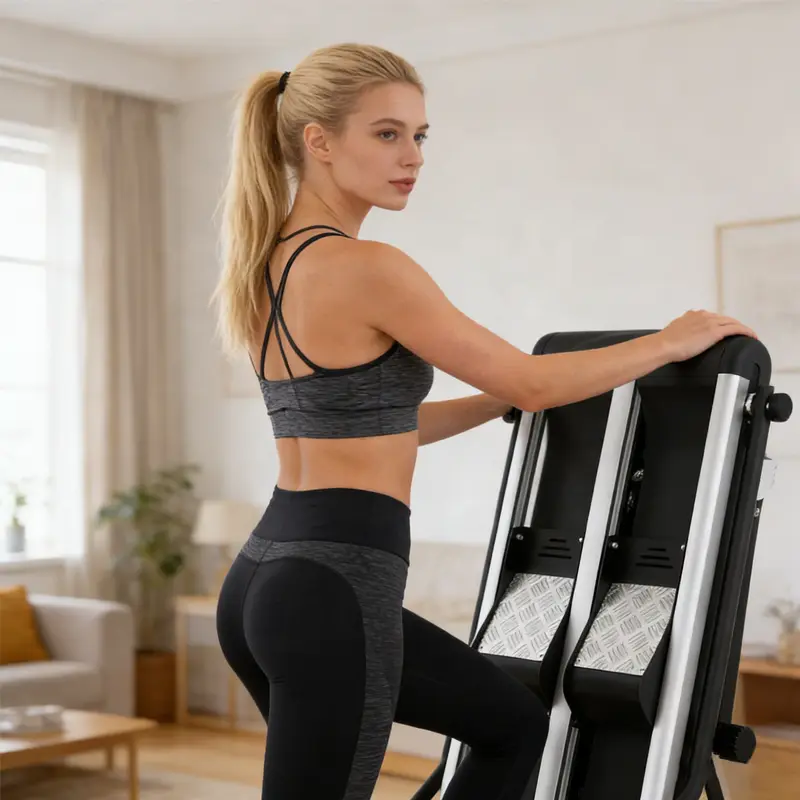 Foldable Home Use Climbing Machine 2-Level Incline Magnetic Resistance Aerobic Fitness Stair Climbing Belly Training — image 4