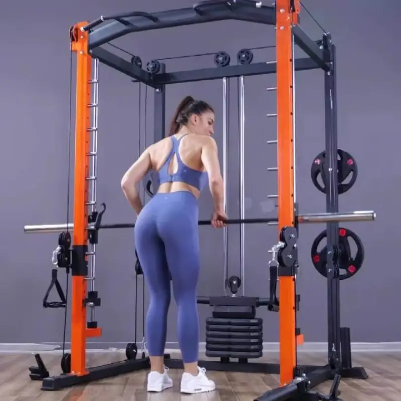 Commercial Smith Machine Strength Training Cage Squat Rack Home Gym Station System for Weightlifting and Bodybuilding 1 — image 3