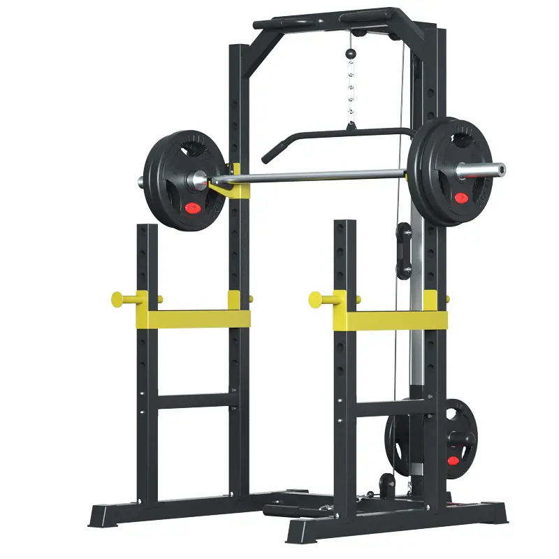 Multifunctional Metal Power Rack Adjustable Squat Cage with Pull-up & Dip Station — view 1
